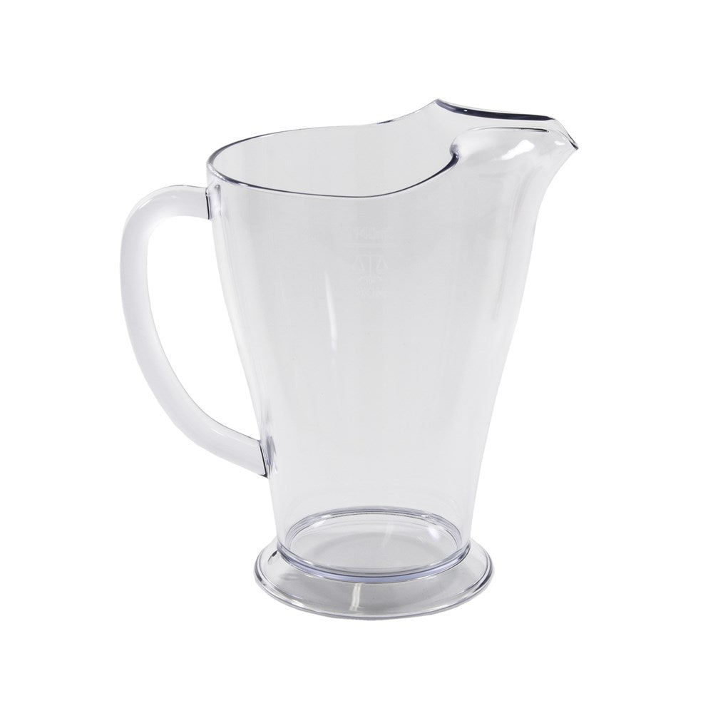 Shatterproof polycarbonate jug prior to being branded with company logo and branding