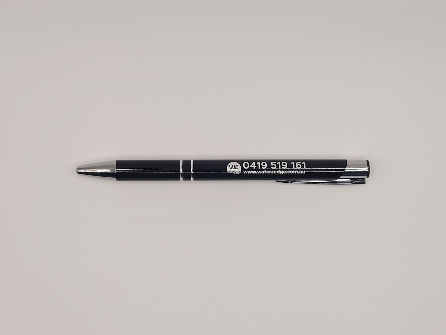 Client give-away, pen branded with logo, black