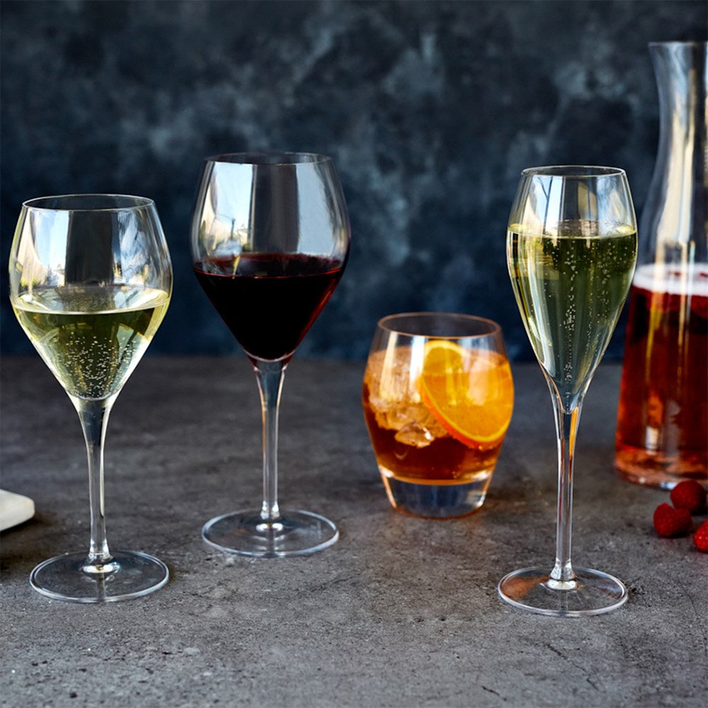 Elegant white wine glasses available in a range of sizes