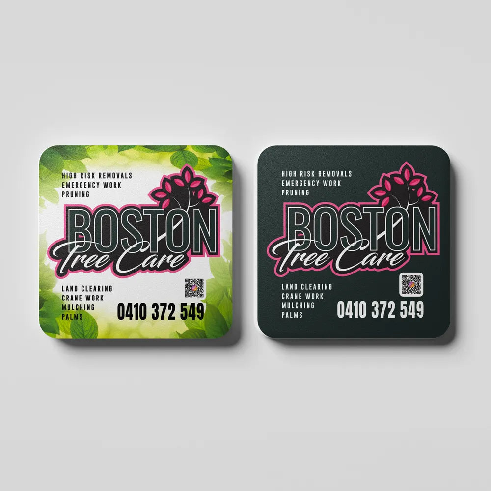 Use our graphically designed coasters to promote and advertise your business