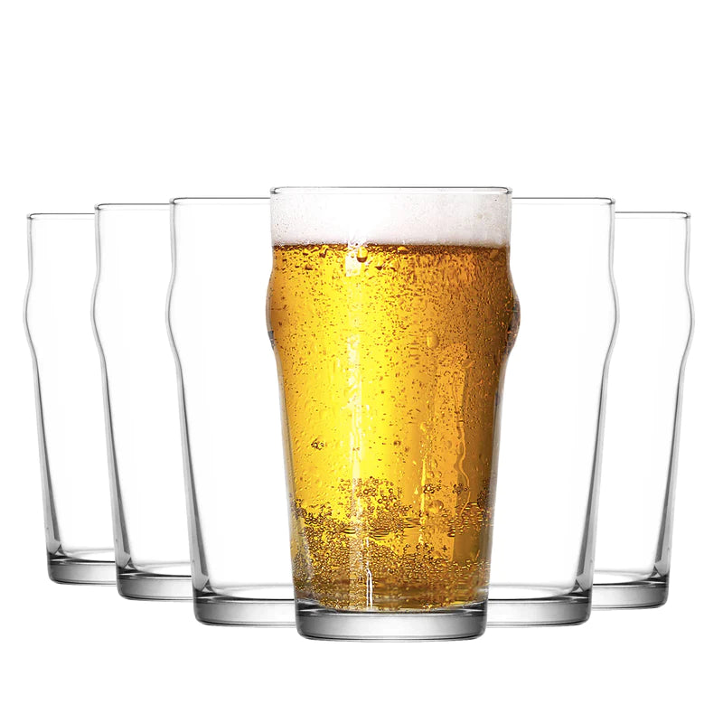 Pint beer glass 570ml suitable for businesses to purchase and brand with their logo